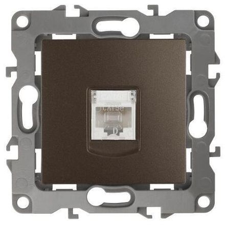Розетка компьютерная Эра12 12-3107-13 RJ45 бронз. Эра Б0019351