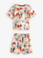 Пижама для мальчика Next E67-674, 3 шт., Красный, Бежевый, Голубой