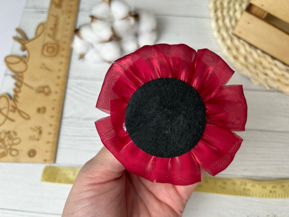 Бант (цветок) ОРГАНЗА микс 8,5см