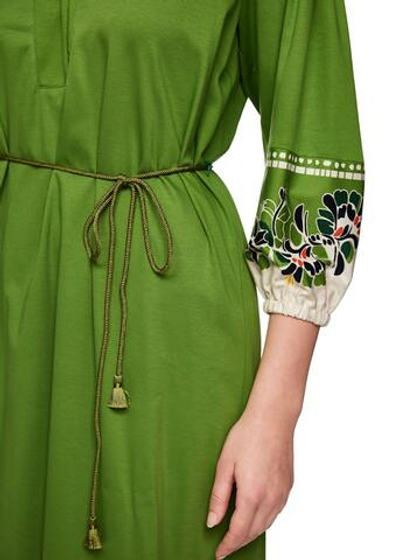 Marc Cain Платье из хлопка с подчеркнутой талией