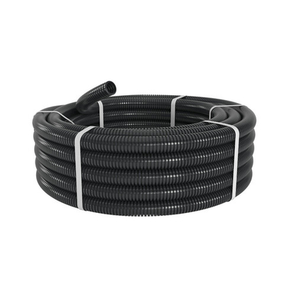 Труба ПА 6 гофр., HF, DN7мм, RoHS, HB, Dвн 6,8 мм, Dнар 10,1 мм, цвет чёрный, без протяжки