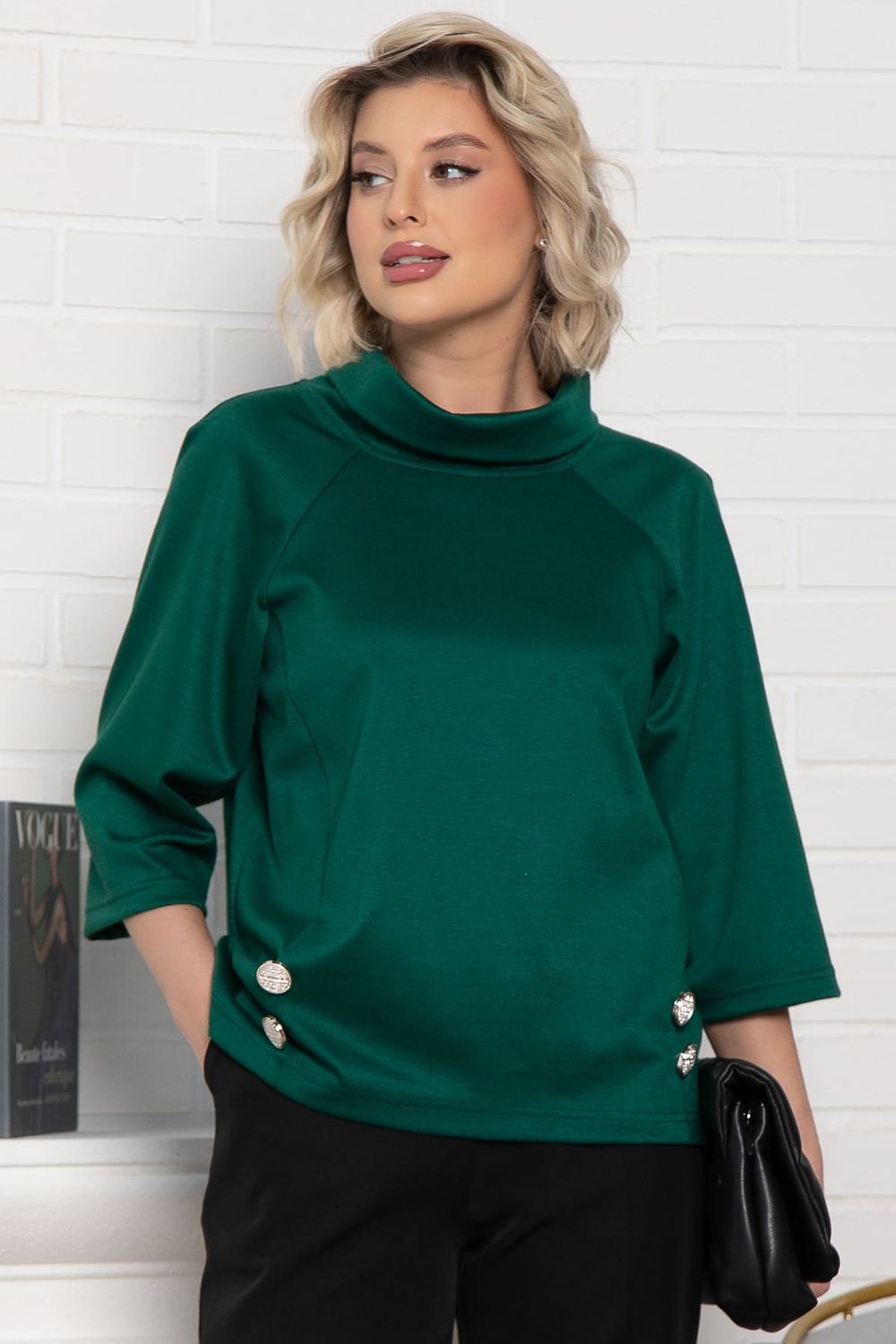 Джемпер Эдельвейс (изумруд) Б15002-18М LT Collection