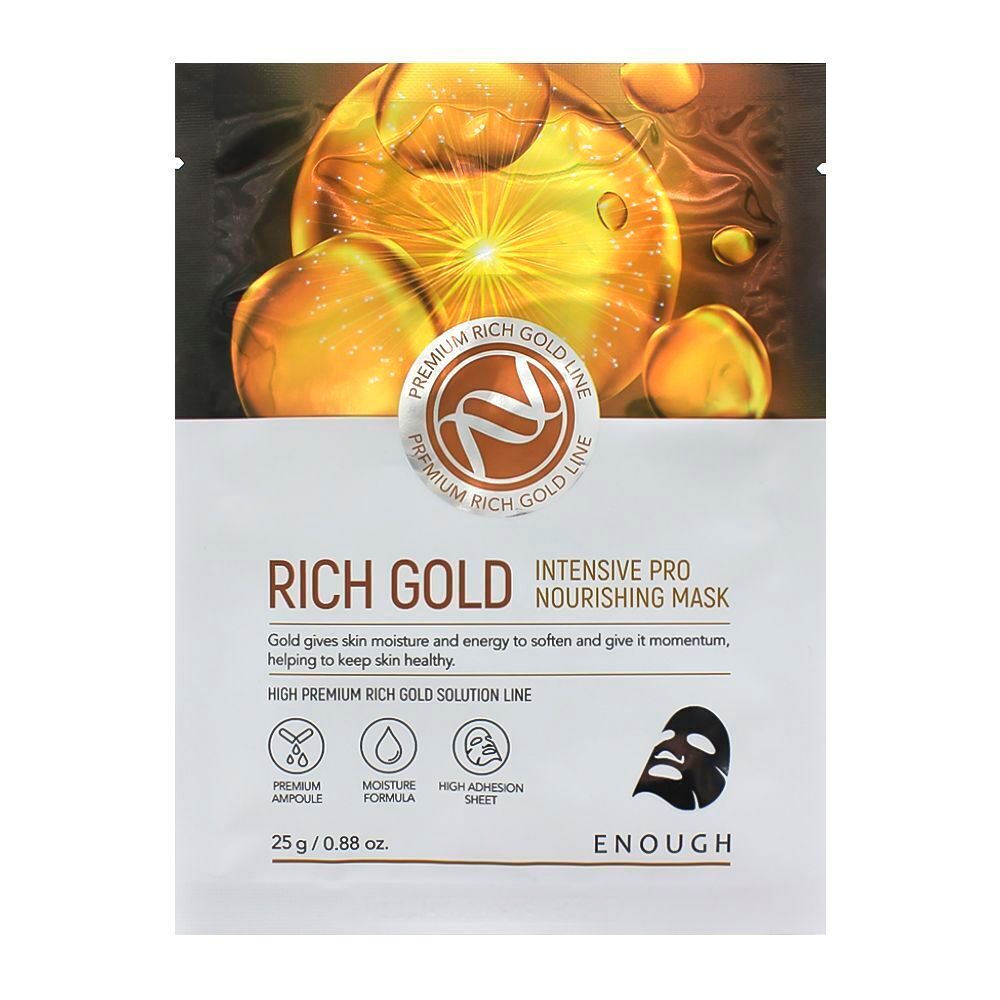 Тканевая маска для лица с золотом Rich Gold Intensive Pro Nourishing Mask