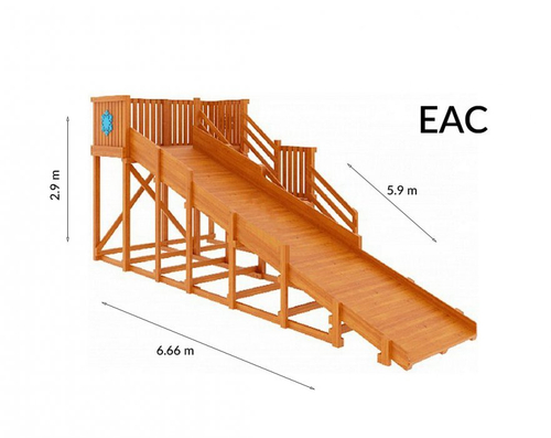 Зимняя горка TORUDA Лисичка (скат 5,9 м)