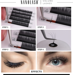 Nanolash Volume Lashes - накладные ресницы, 1 шт.