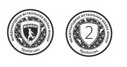 Медаль Юниор серебряная металлическая (с ушком) + лента
