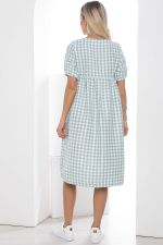 Платье Лето в клетку (мята) П10193 LT Collection