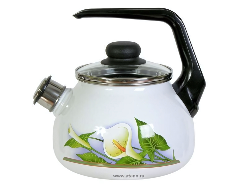 Чайник 2л со свистком "Каллы"