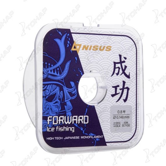 Леска FORWARD ICE FISHING 0,148mm/50m Nylon Transparent (N-FIF-0.148-50) Nisus