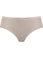 Гладкие трусики-слипы средней посадки (Размер: S) (Цвет: бежевый)