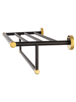 Полотенцедержатель с полкой WONZON & WOGHAND MAJESTIC, Черный/Золото (WW-9281)