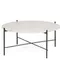 Кофейный стол Lacio Ø80х35 см, белое террацо