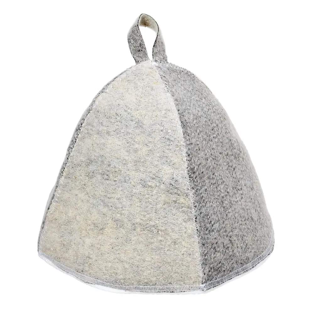 Шапка банная классическая из войлока «Комби», цвет комбинированный, б/у