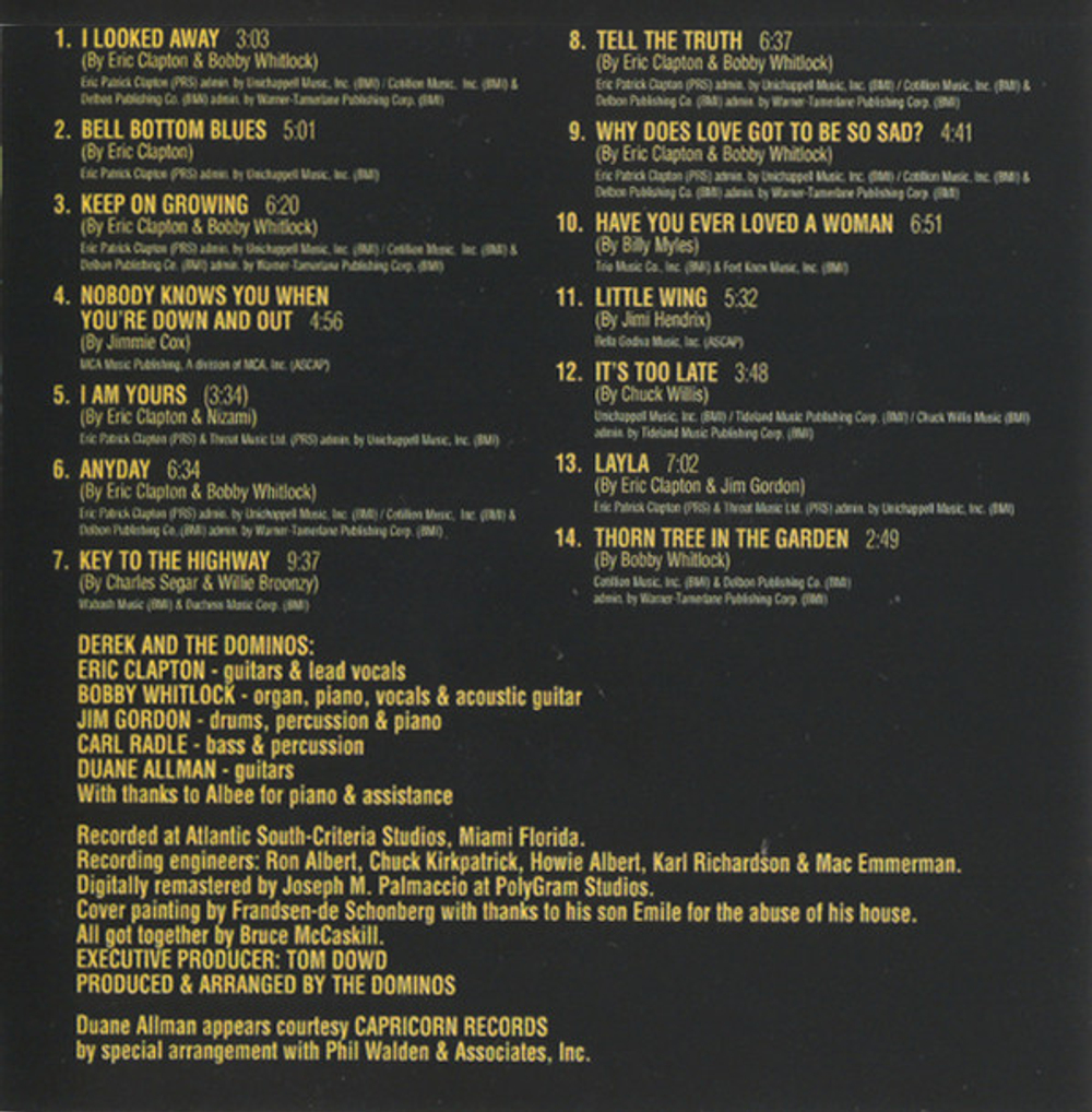 Derek & The Dominos / Layla And Other Assorted Love Songs (CD)