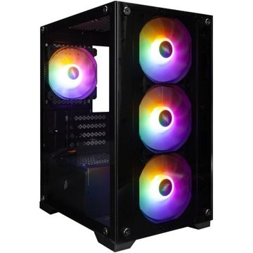 Intel Core i3 - 12100F 3.3 Ггц (Turbo: 4.3 Ггц) / Чипсет H610M DDR4 / NVIDIA GeForce GTX 1660 Super CBR 6Gb / DDR4 16GB / Без HDD / SSD 500Gb / Без DVD / 500w / 1STPLAYER FIREBASE X2-M Black / Без операционной системы