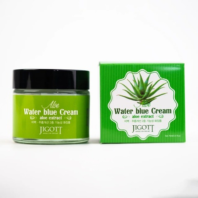 Успокаивающий восстанавливающий крем для лица с экстрактом алоэ Jigott 70 мл