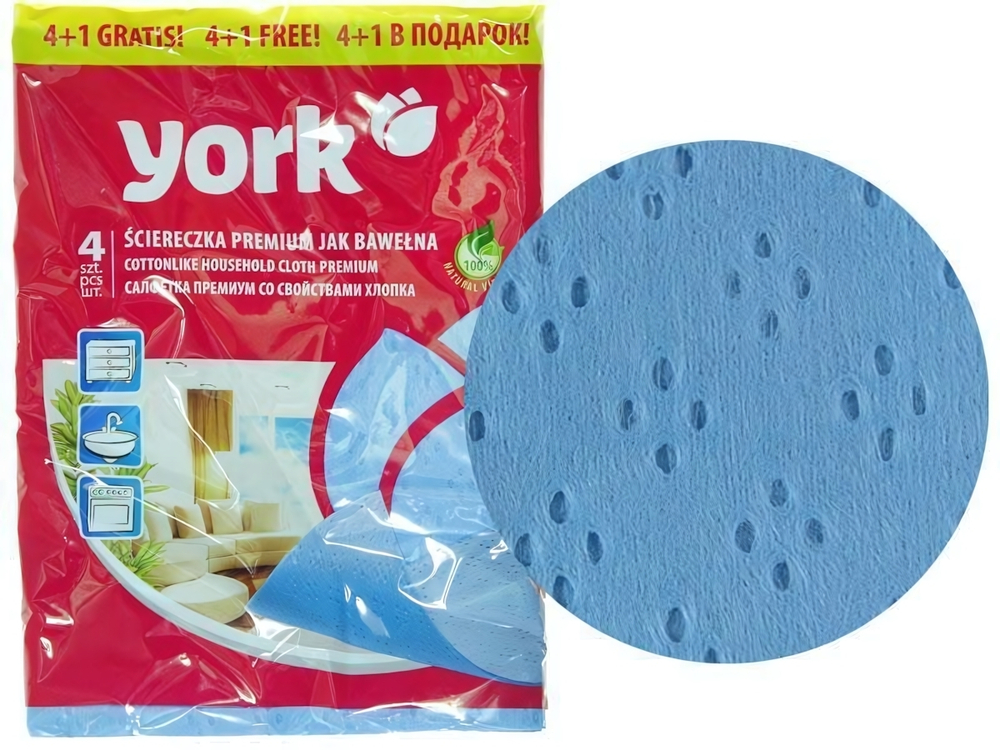 Салфетка ПРЕМИУМ сверхвлаговпитывающая 4шт+1шт