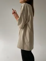 Футболка One Two Logo Oxford Tan бежевая