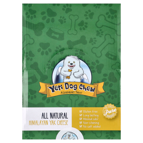 Yeti Dog Chew, гималайский сыр як, для собак, со вкусом манго, 3 фунта