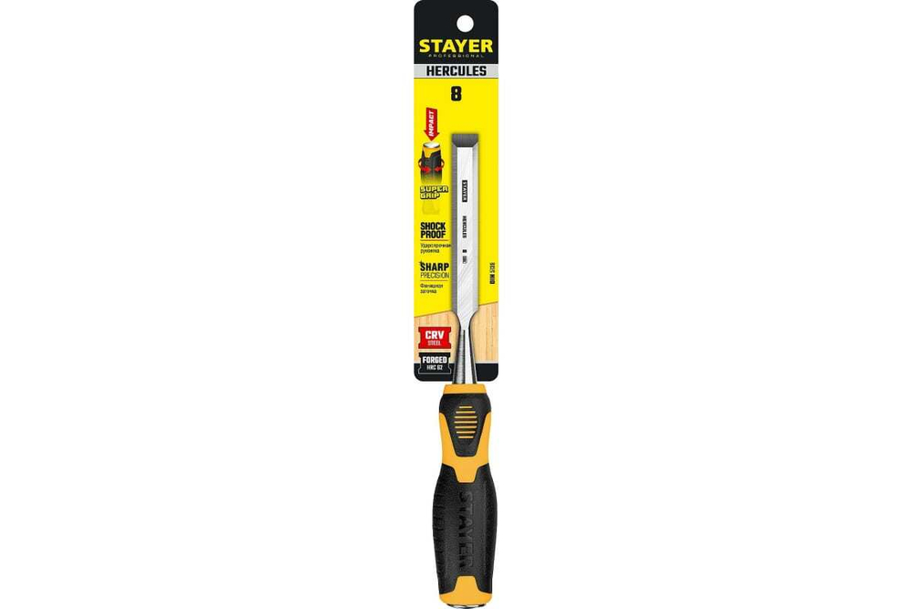 Стамеска-долото STAYER Hercules 8 мм 18205-08_z01