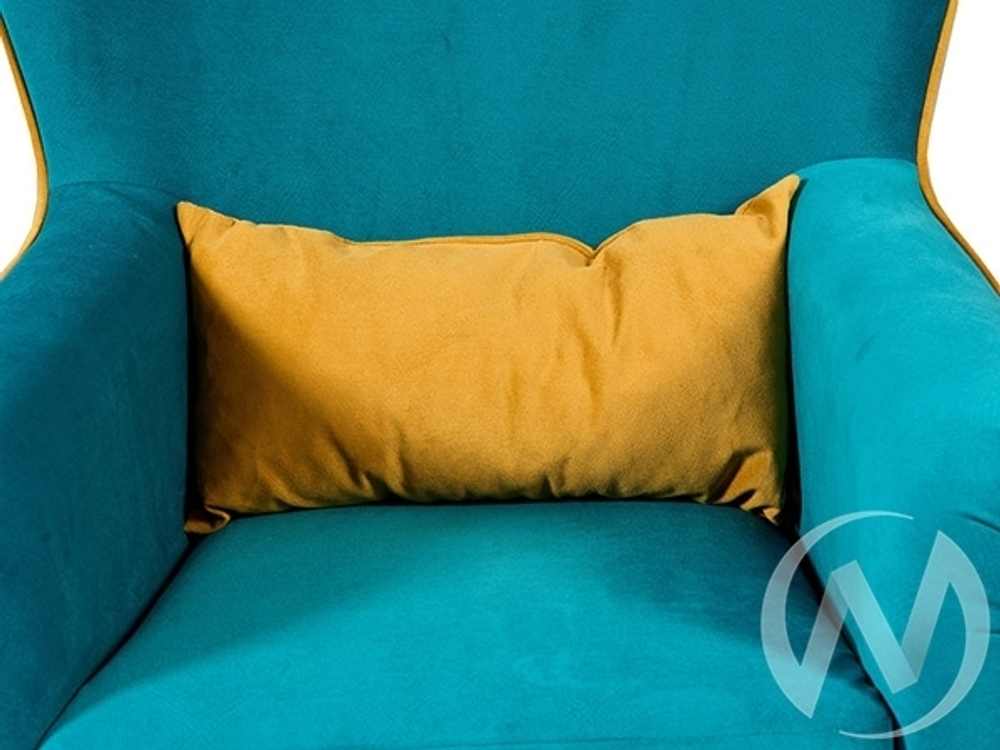 Кресло Вояж 7 Карат 103 (бирюзовый однотон)/Карат 101 (горчично-желтый однотон)