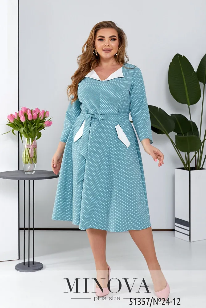 Платье 24-12-Бирюзовый Minova