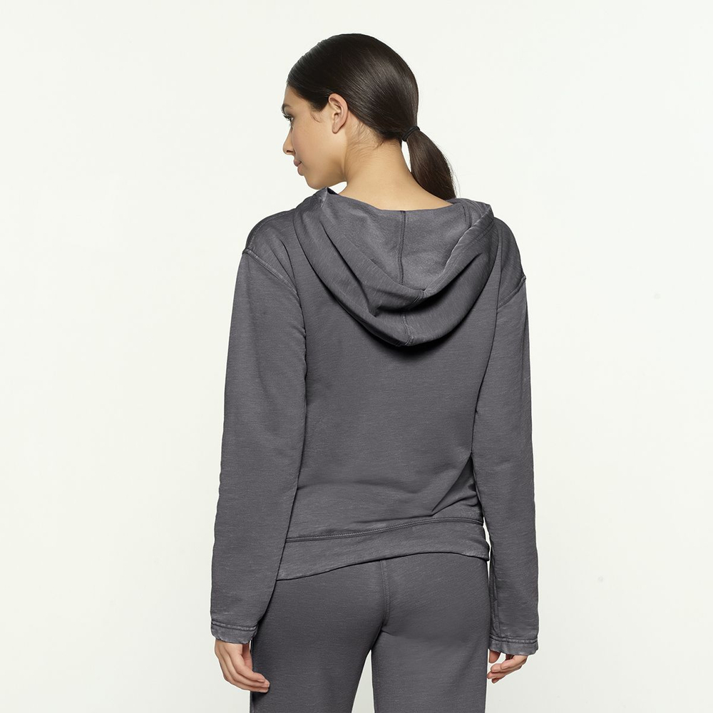 Кофта-худи с капюшоном (Размер: L) (Цвет: серый)