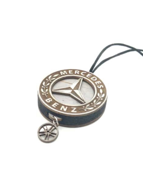 (AROMAWOOD) Ароматизатор подвесной премиум ДЕРЕВО Mercedes-Benz, без запаха