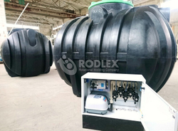 Станция биологической очистки BioBox Aero 10 Родлекс 5000 л./ 2500 л. в сутки / 10 чел. / самотечный сброс / компрессорный аэрация (2400x1740x2300см;232кг;) - арт.559796
