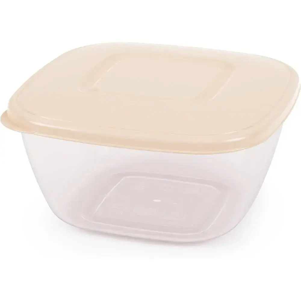 Емкость для СВЧ 2л (бежевый) (комплект 18 шт)
