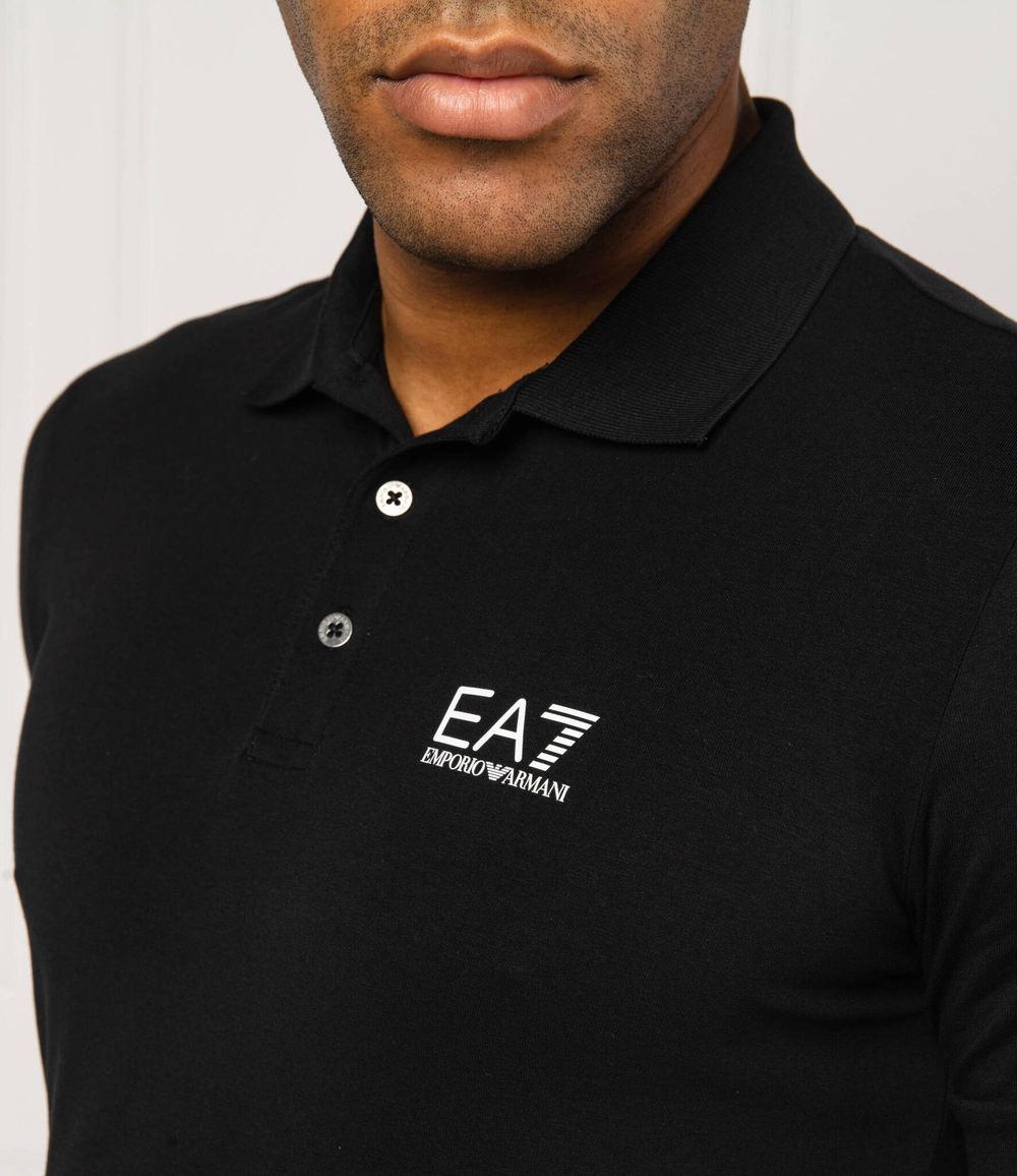 Поло EA7 - черный(8NPF04 PJM5Z)