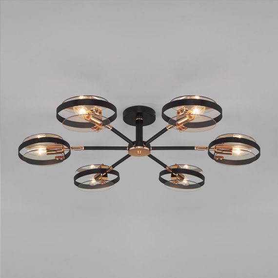 Потолочная люстра Eurosvet Gallo 70121/6 черный