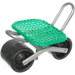 Стул садовый на колесах для прополки и работы в саду 35*47*14см с поворотным механизмом(360°), цвет зеленый