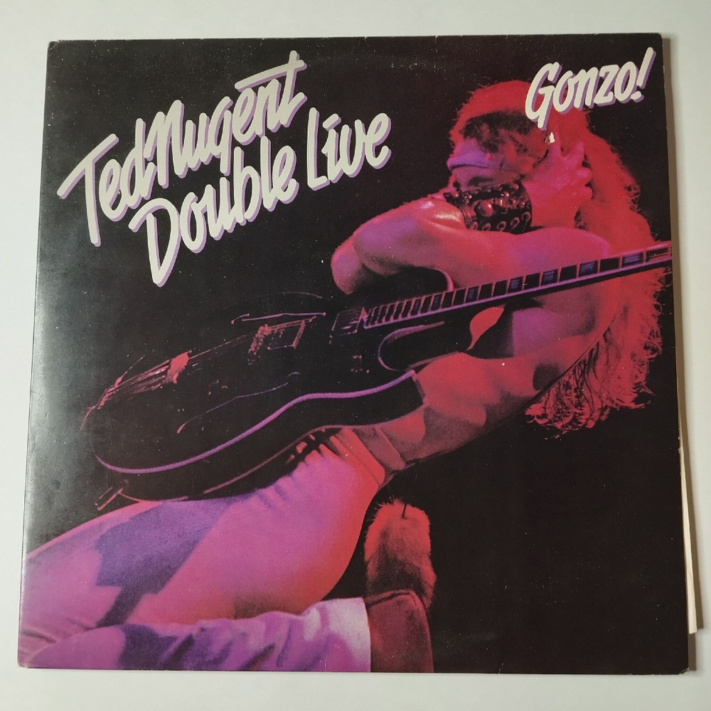 Винтажная виниловая пластинка LP Ted Nugent Double Live Gonzo (Holland 1978)