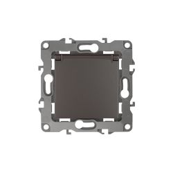 Розетка ЭРА Серия 12 12-2103-13 2P+E Schuko со шторками с крышкой 16A-250В IP20 бронза