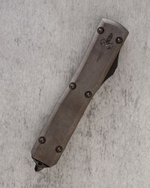 Автоматический складной нож Vespa Marfione Custom Knives Ultratech Tanto DLC Blackwash Handle M390 123-1DLCBKS (черный-черный)