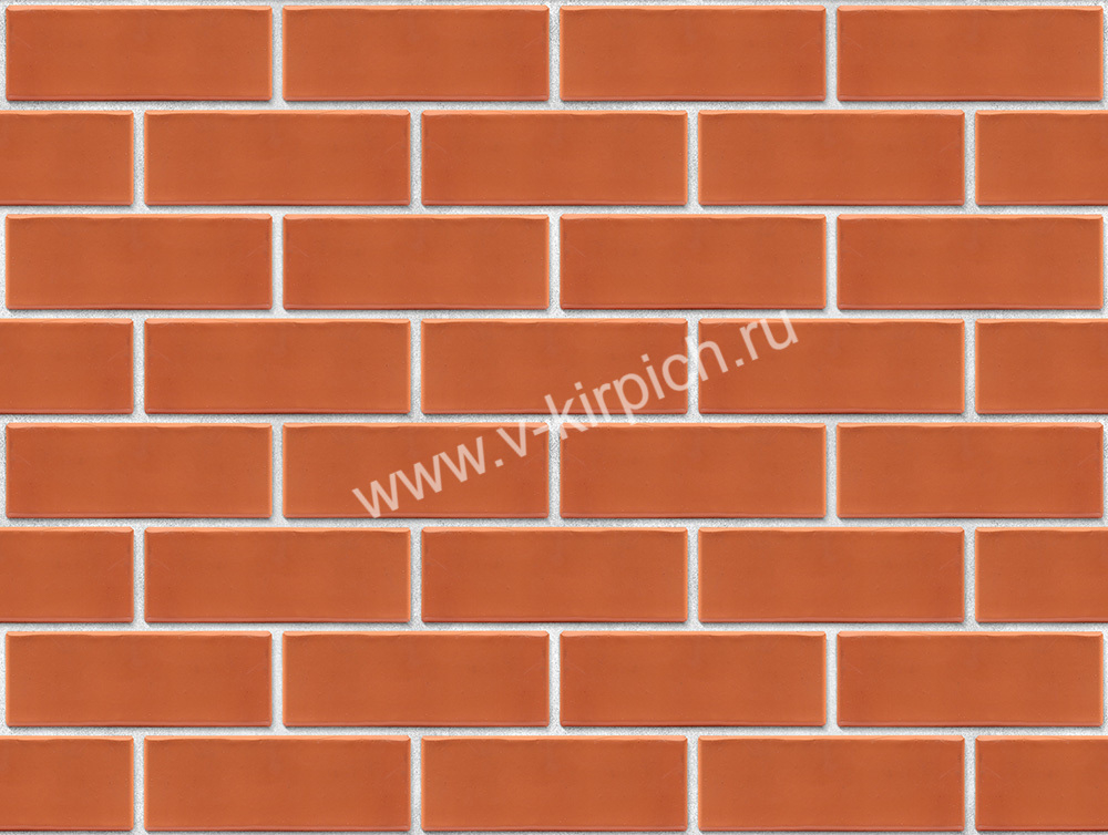 Кирпич лицевой Воротынский утолщенный красный, гладкий