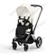 Прогулочная коляска Cybex Priam IV Off White шасси Chrome Black