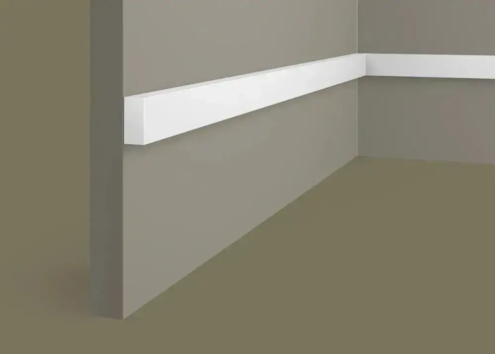 Рейка 1750мм, 25х12мм, RX Экополимер Evroplint ударопрочный VR201 плинтус