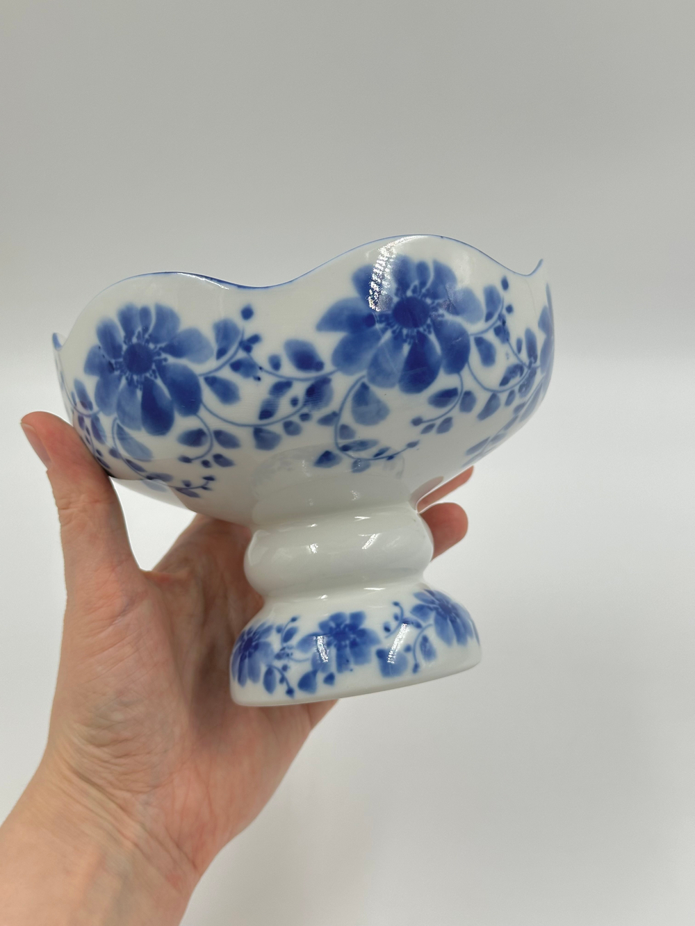 Ваза с синими цветами Wallendorf