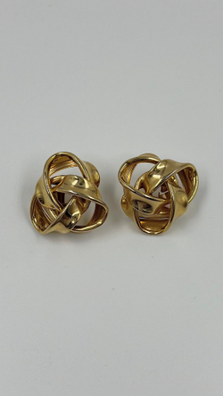 Крупные серьги узелки