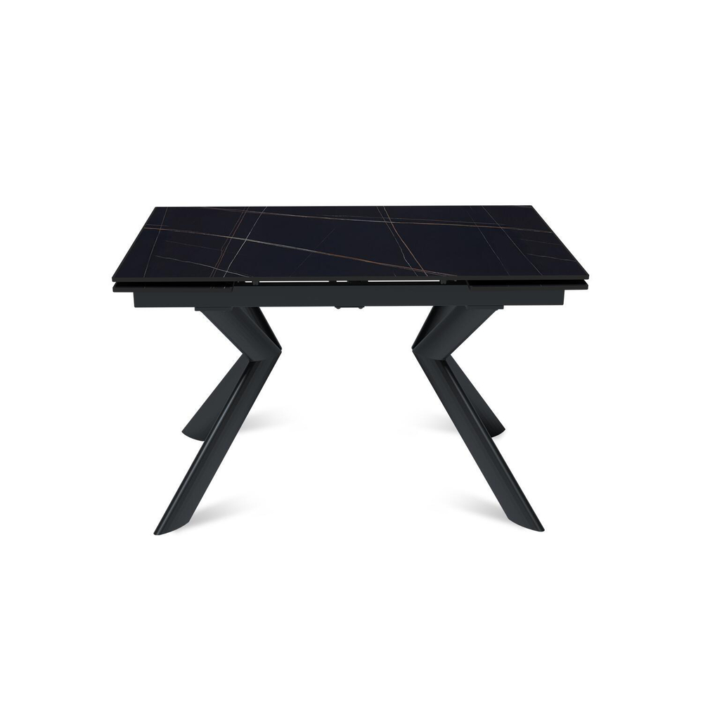 Стол раскладной Bridge (120+30+30), керамика матовая Black Gold