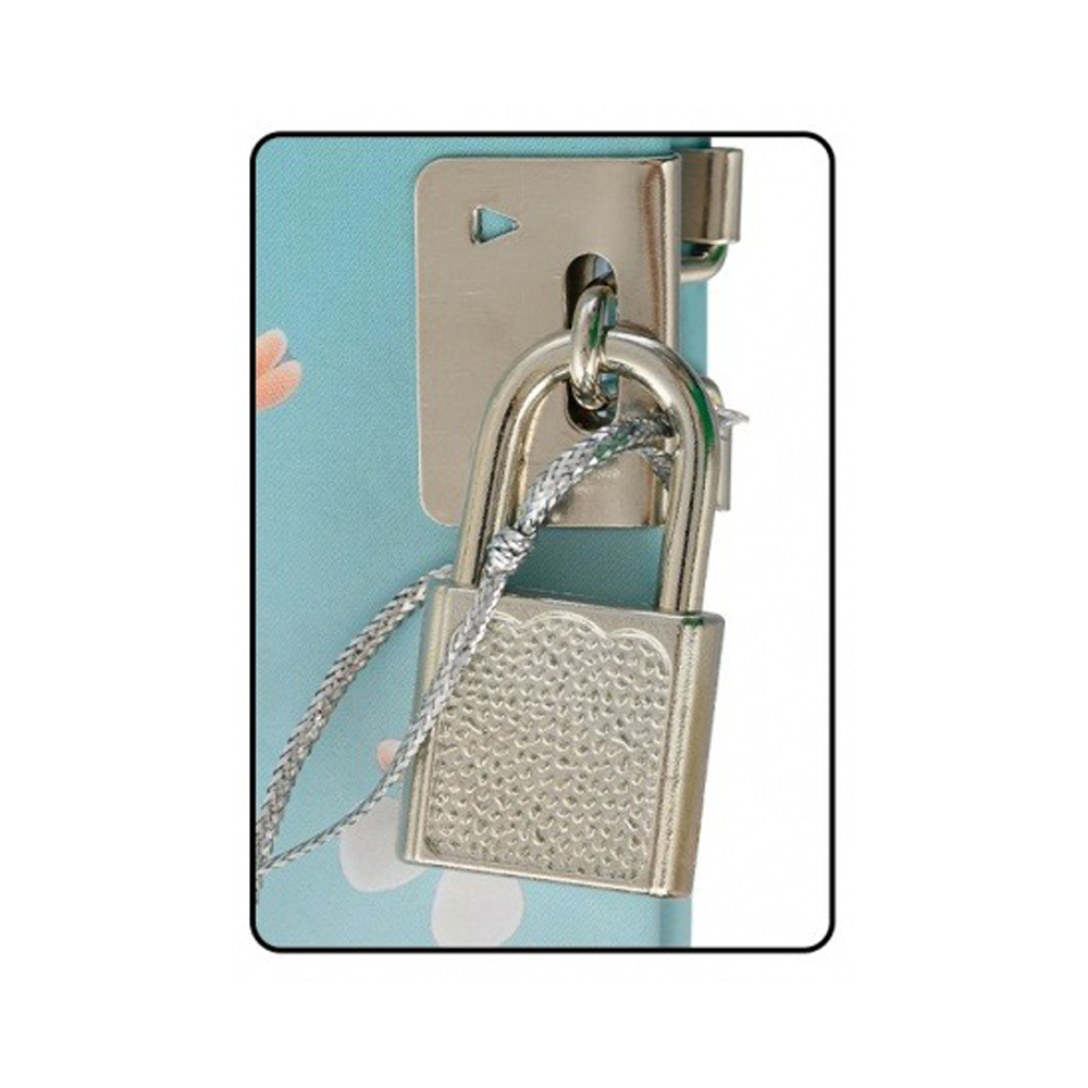 Блокнот детский Basir на замке, формат А5, серия "Девочка", яркая обложка, 80 листов, размер 19*12.5 см