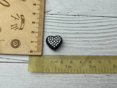 Фиксатор металл СО СТРАЗАМИ черн