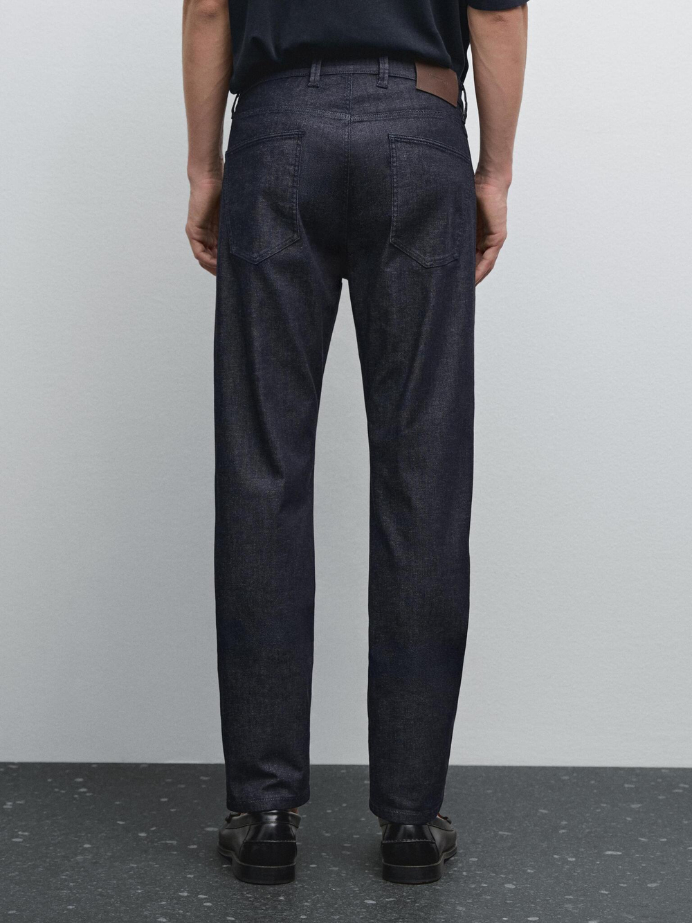 Massimo Dutti Легкие облегающие джинсы, темно-синий