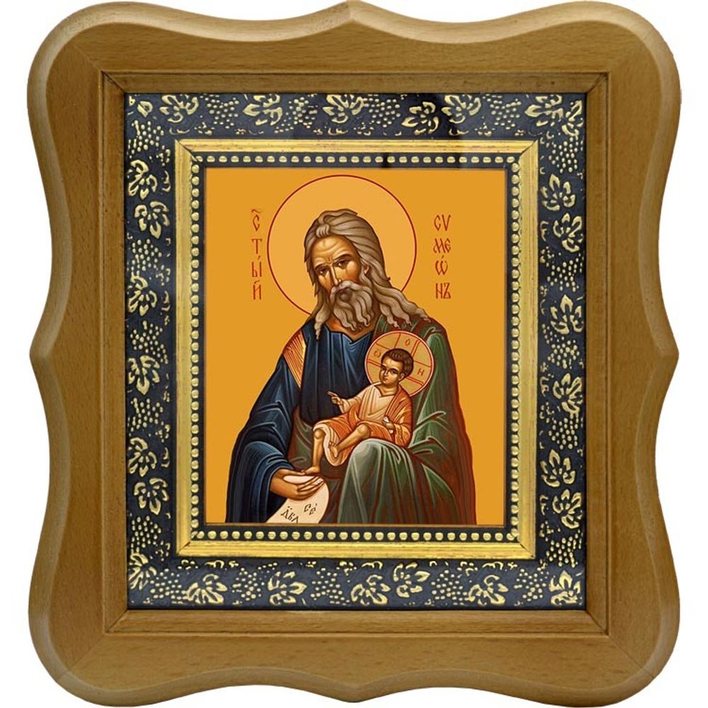 Симеон Богоприимец Праведный. Икона на холсте.