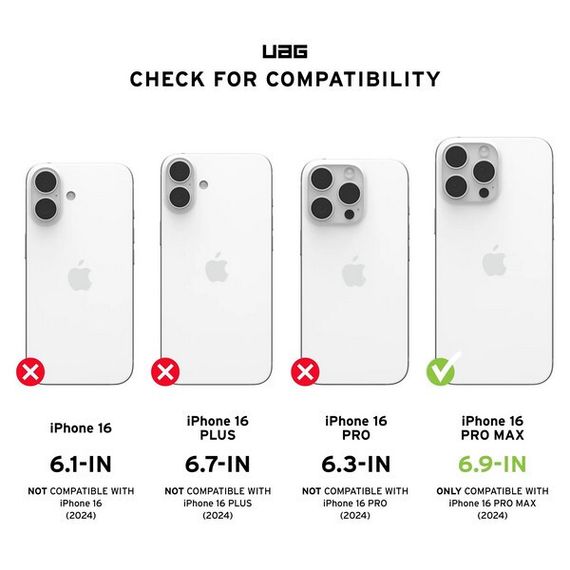 Чехол UAG Essential Armor для iPhone 16 Pro Max черный (Black) 114449114040