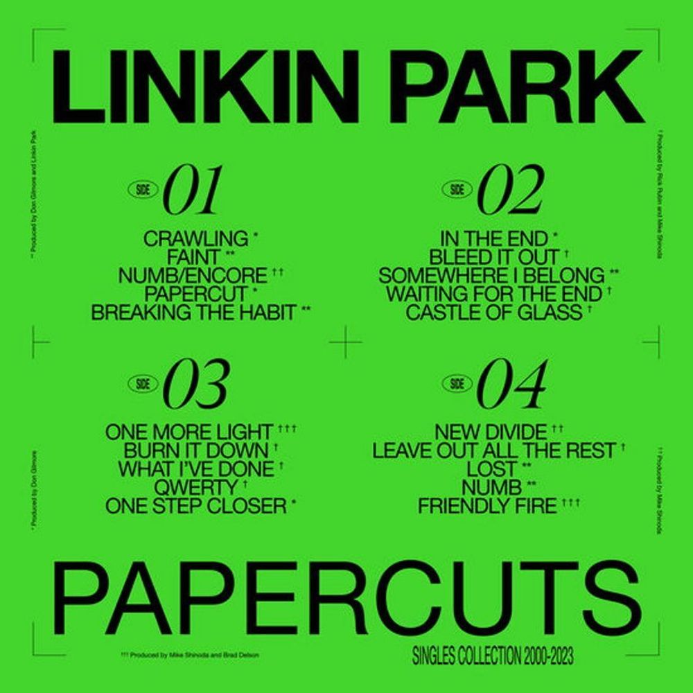 Linkin Park - Papercuts (2 LP) Линкин Парк. новая запечатанная виниловая пластинка