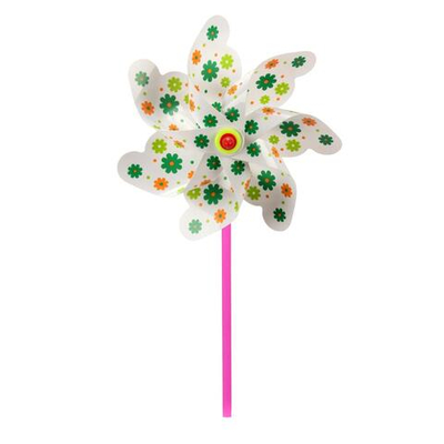 Ветерок белый с цветами д-18 см, 3 цвета микс, с-30118