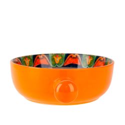 Кокотница с ручкой "Arabesque" (оранжевый) 22х16см (подарочная упаковка)